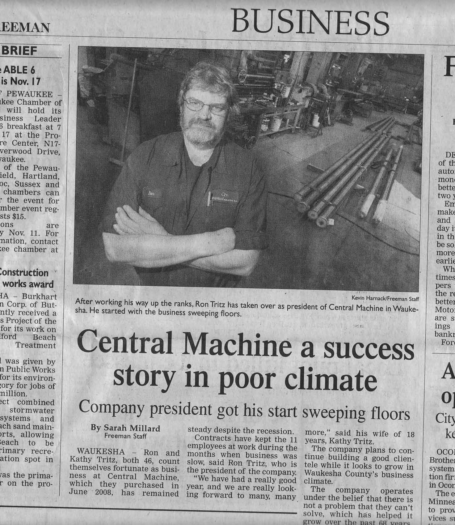 Central Machine Freeman article Central Machine Freeman article